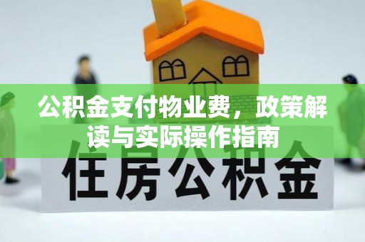 邵阳县公积金支付物业费，政策解读与实际操作指南