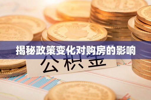 邵阳县揭秘政策变化对购房的影响