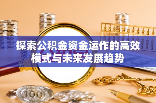 邵阳县探索公积金资金运作的高效模式与未来发展趋势