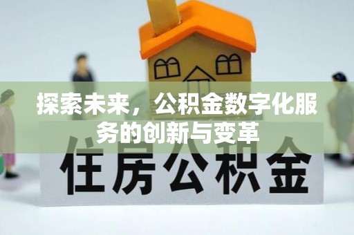 邵阳县探索未来，公积金数字化服务的创新与变革